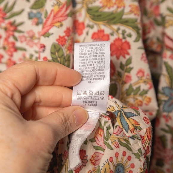 Lucky Brand Tunic Top 3/4 Sleeve with Tassel Sm - Picture 4 of 4